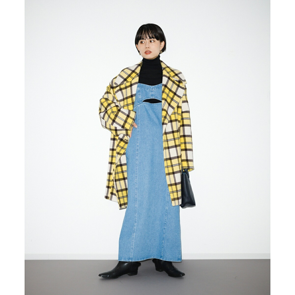 楽天市場】MANTECO ビッグラペルチェックコート／アダムエロペ（ADAM