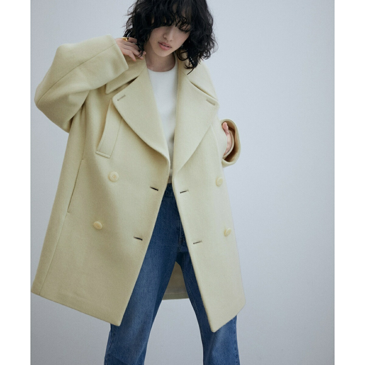 楽天市場】【サステナブル】ビッグラペルコート／アダムエロペ（ADAM