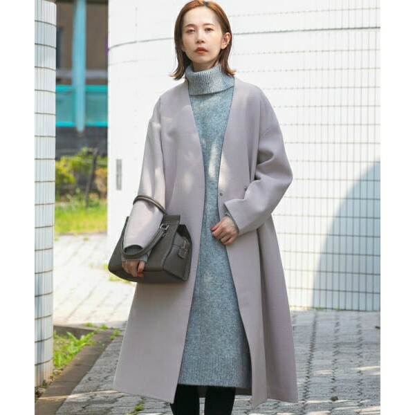 人気完売 アーバンリサーチ ノーカラーリバーコート クルーネック