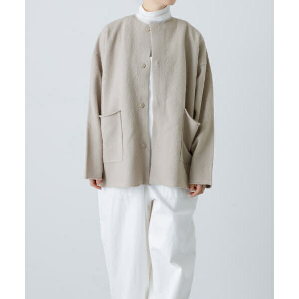 楽天市場】ウールノーカラージャケット／かぐれ（kagure） : 丸井