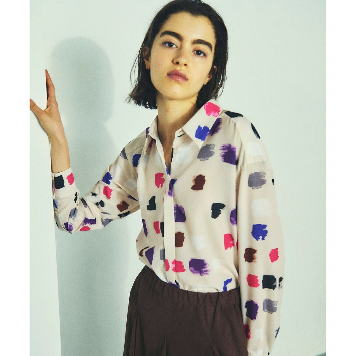 楽天市場】マルチペイントプリントブラウス／グレースコンチネンタル