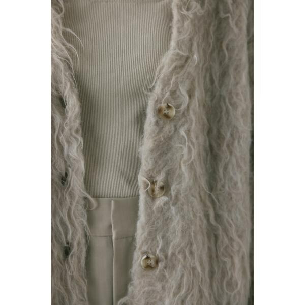 楽天市場】ヘアリーカールニットカーデ／スタイルミキサー（STYLEMIXER