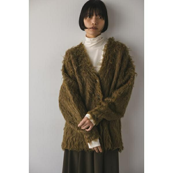 楽天市場】ヘアリーカールニットカーデ／スタイルミキサー（STYLEMIXER