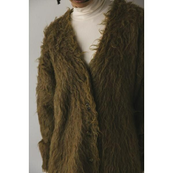 楽天市場】ヘアリーカールニットカーデ／スタイルミキサー（STYLEMIXER