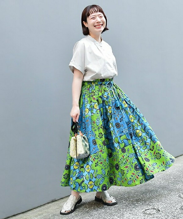 楽天市場】【大きいサイズ】ボタニックプリントSK／アズノゥアズ