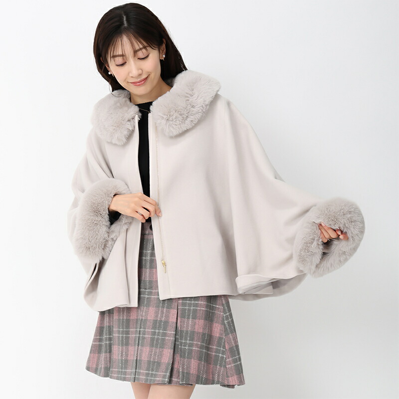 楽天市場】大人の愛されコート。ポンチョコート/MM448601／ミッシュ