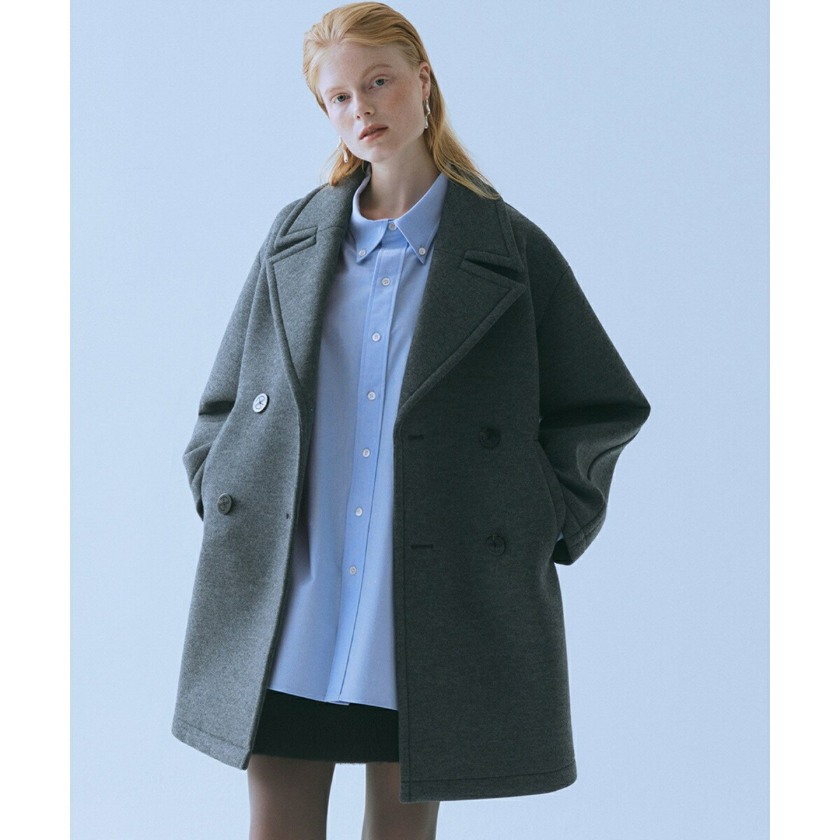 楽天市場】ウールジャージボンディングPコート／アダムエロペ（ADAM ET