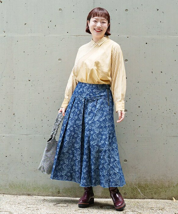 楽天市場】【大きいサイズ】ジャカジャンデニムSK／アズノゥアズ