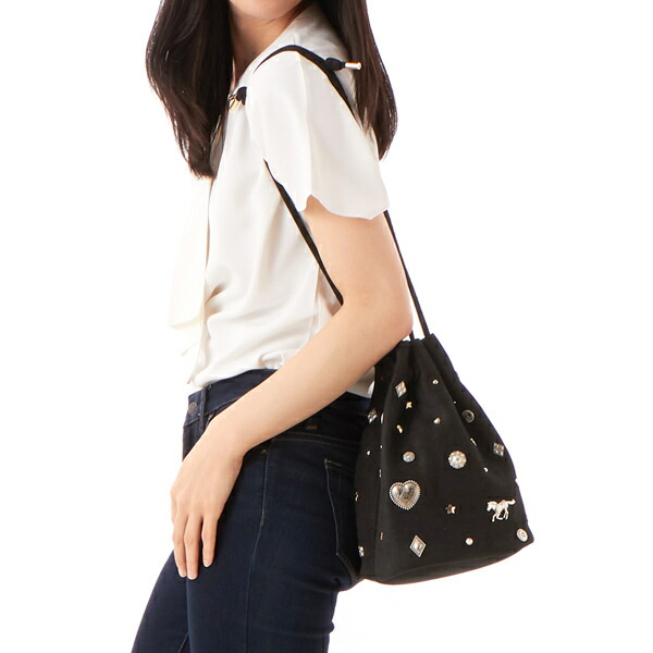 楽天市場】カカトゥ kakatoo / スエード調スタッズドロストバッグ