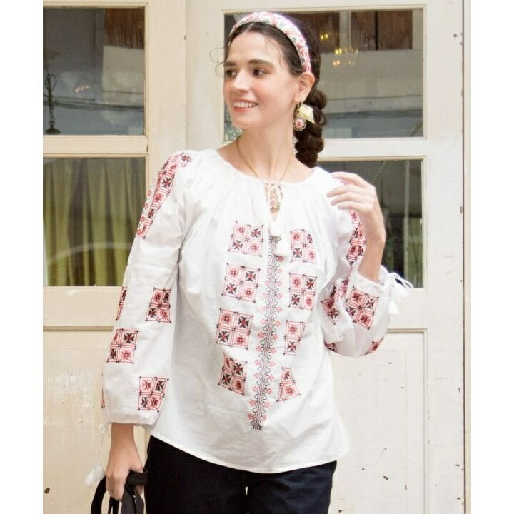 楽天市場】ルーマニア 刺繍（シャツ・ブラウス｜トップス