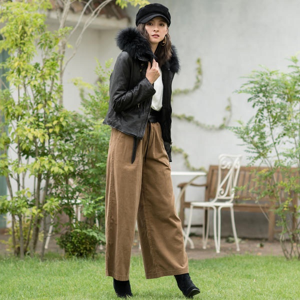 楽天市場】Fur付フードレザージャケット／goa（goa） : 丸井