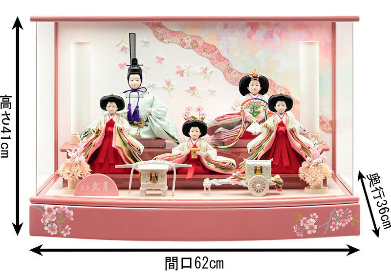 楽天市場】【クーポン利用で10%OFF】雛人形 久月 ひな人形 ケース飾り