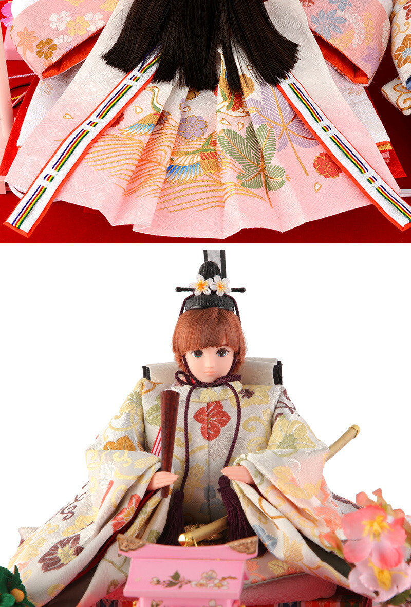 楽天市場】雛人形 ケース飾り コンパクト リカちゃん 久月 お雛様 親王