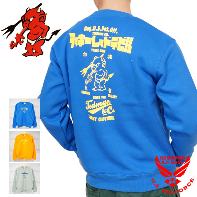 楽天市場】アウトレット!!テッドマン Lucky Red Devil クルーネック 裏