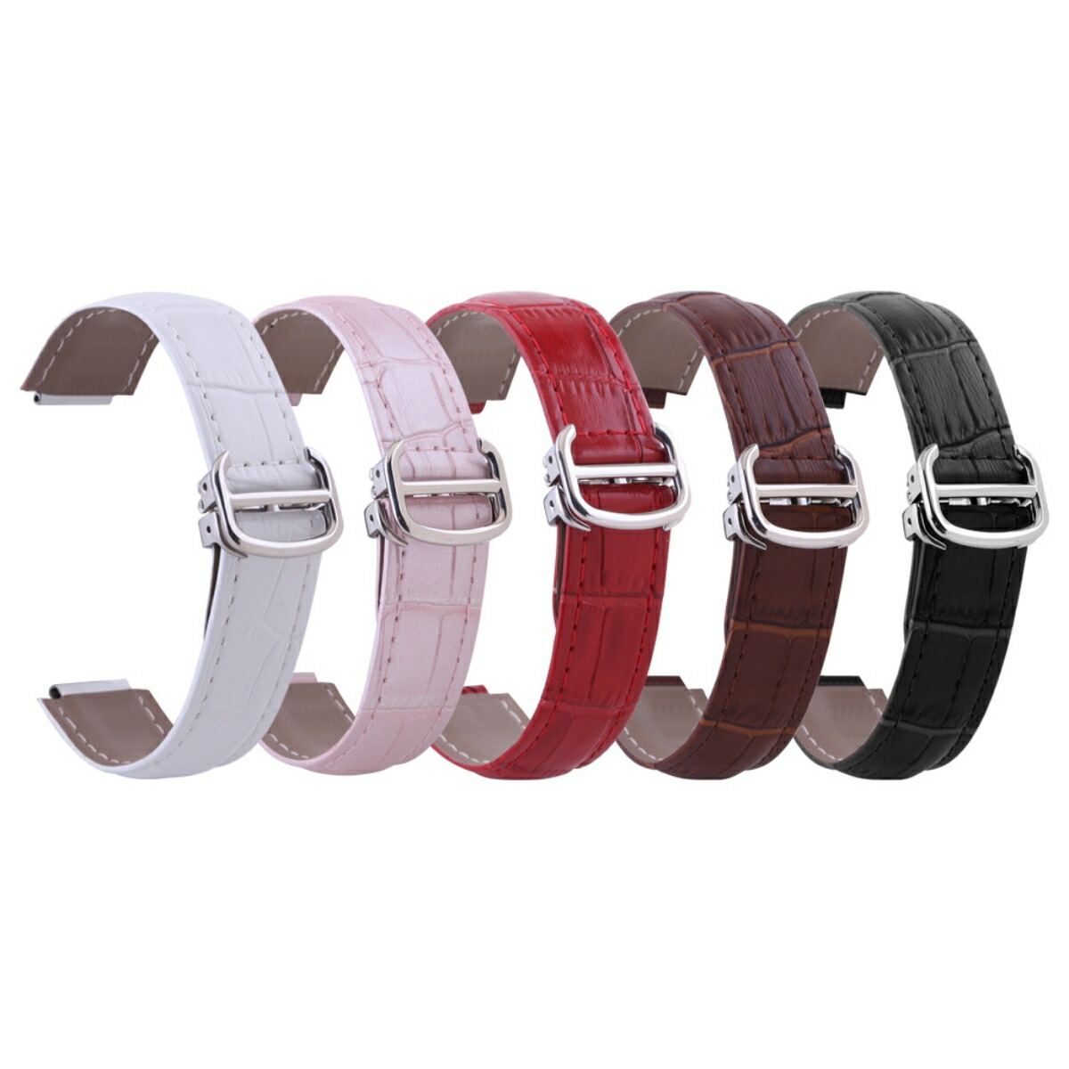 楽天市場】【 for Cartier 】 Dバックル付き 本革製 クロコダイル型