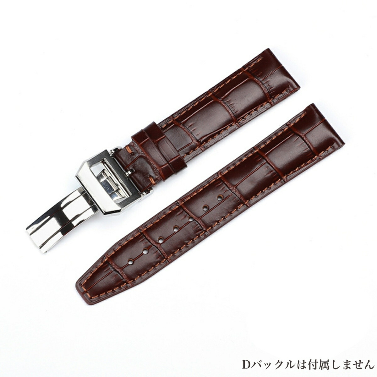 楽天市場】【 for IWC 】 本革製 クロコダイル型押し 時計ベルト 時計