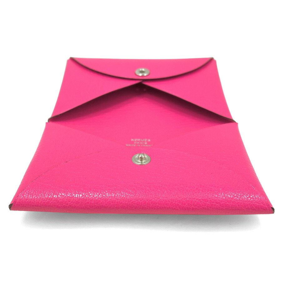 楽天市場】エルメス HERMES カルヴィ シェーブル レザー ローズポップ