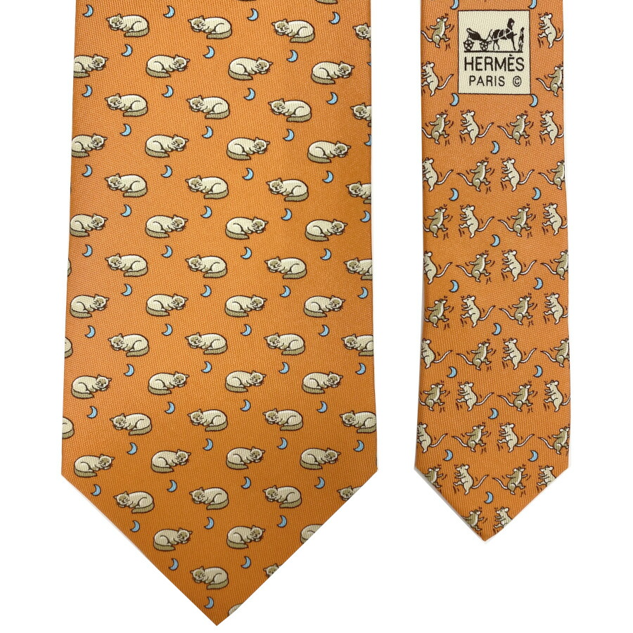 楽天市場】☆ラッピング無料☆ エルメス HERMES ネクタイ ヘヴィ