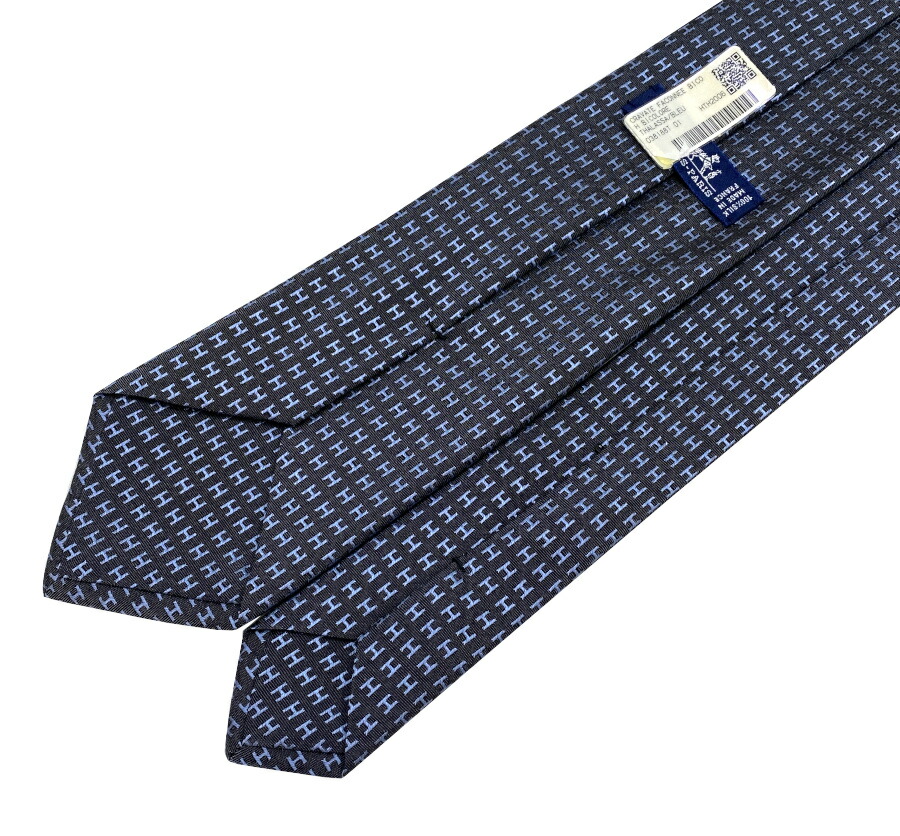 楽天市場】【新品】エルメス HERMES ネクタイ H織りタイ バイカラー