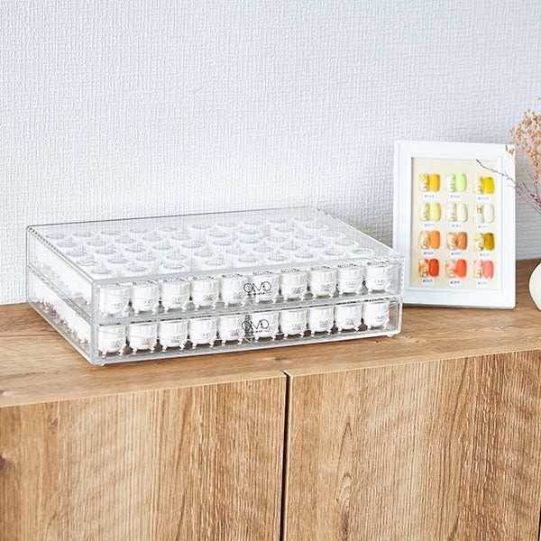 楽天市場】ジェルネイル 収納 アクリルケース ボックス OMD 120個 収納