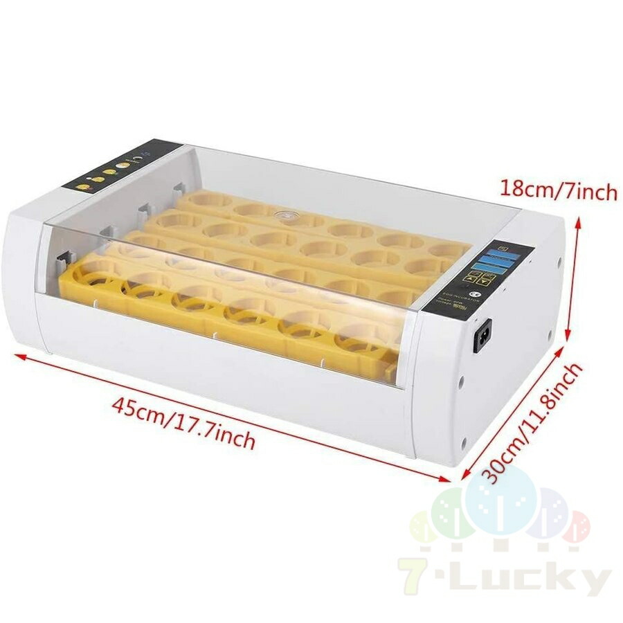 楽天市場】自動孵卵器 自動転卵 検卵ライト内蔵 インキュベーター LED