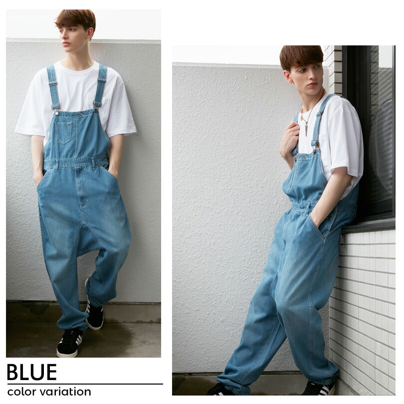 楽天市場】オーバーオール メンズ デニム【 送料無料 】全2色 新作