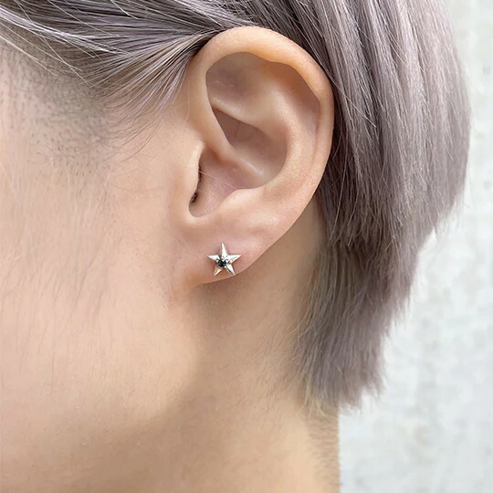 楽天市場】【 BIZARRE ビザール】スターリーシルバーピアス SPJ088