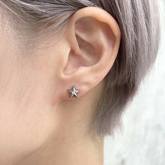 楽天市場】【 BIZARRE ビザール】スターリーシルバーピアス SPJ088
