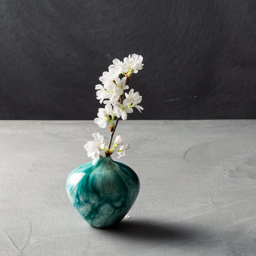 ガラス専門店｜高橋尚吾｜一輪挿し 碧水 花瓶 – TSUCHI-YA │ ガラスの