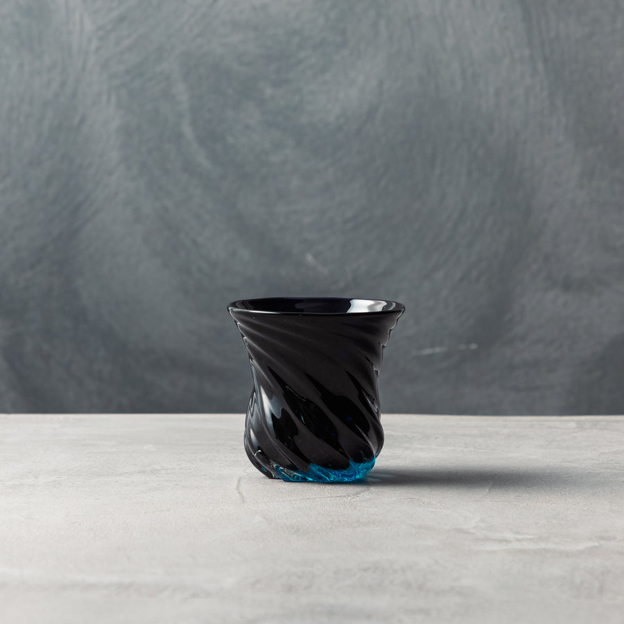 ガラス専門店｜琉球ガラス工房｜青の洞窟 底穴 モールグラス sake cup