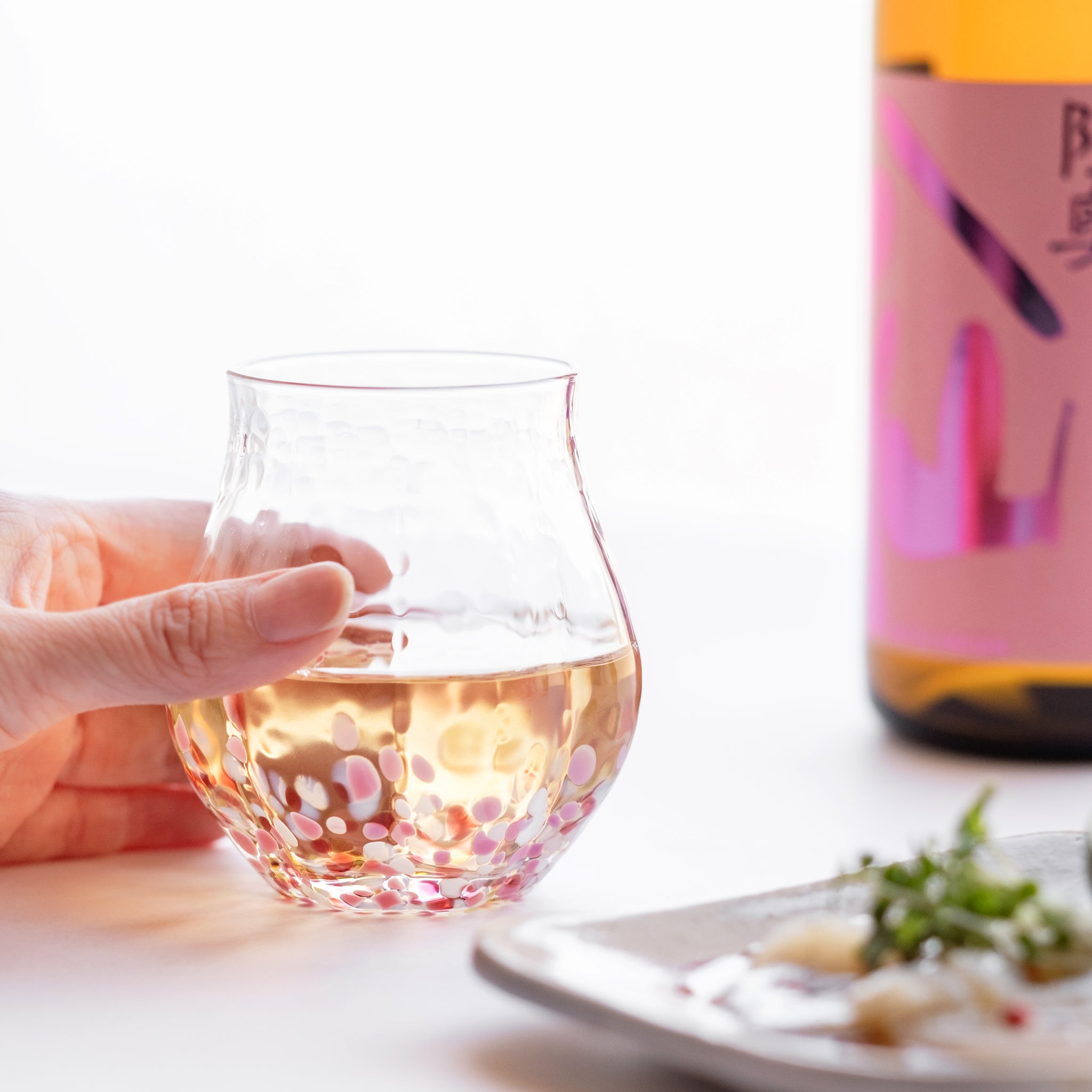 津軽びいどろ 盃 酒器仙 果の風 | 八戸酒造さんとのコラボ盃