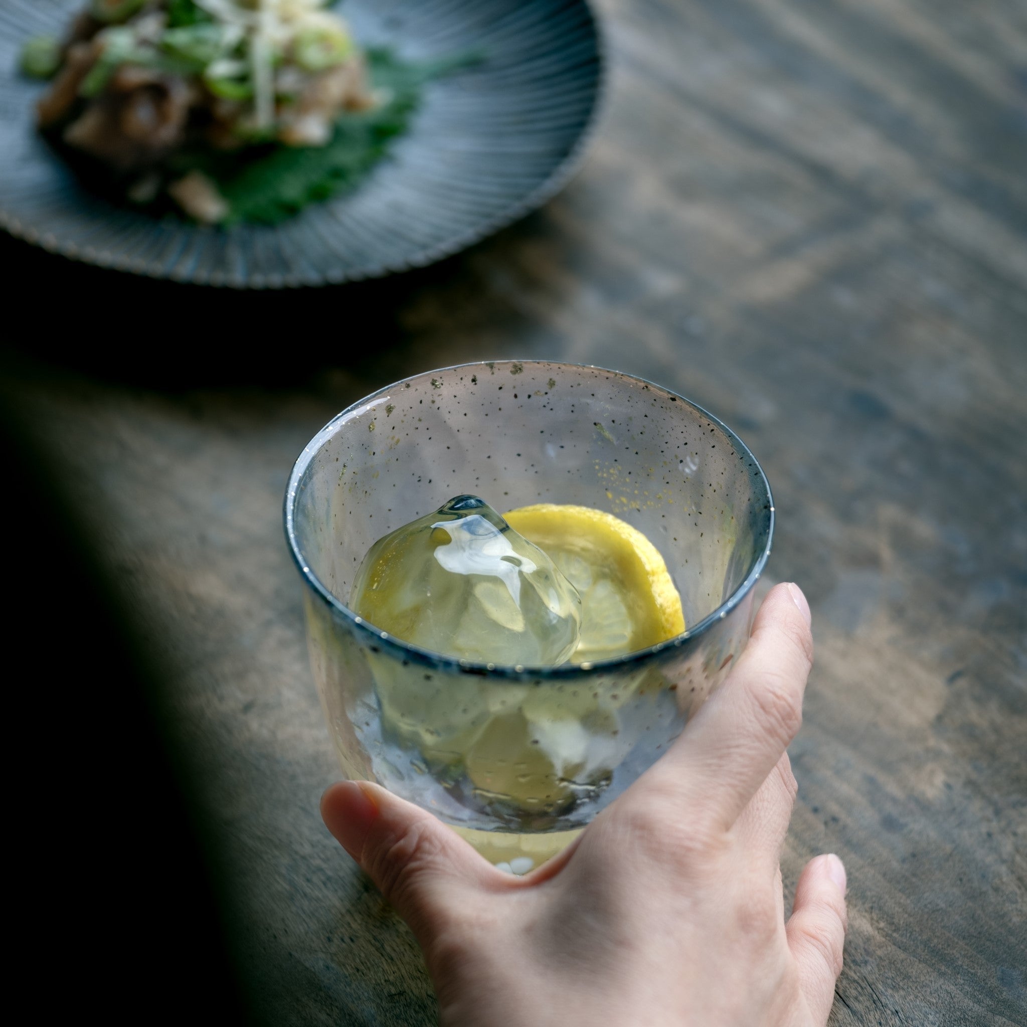 津軽びいどろ 氷華 金彩ロックグラス 雫 | お誕生日プレゼントや父の日