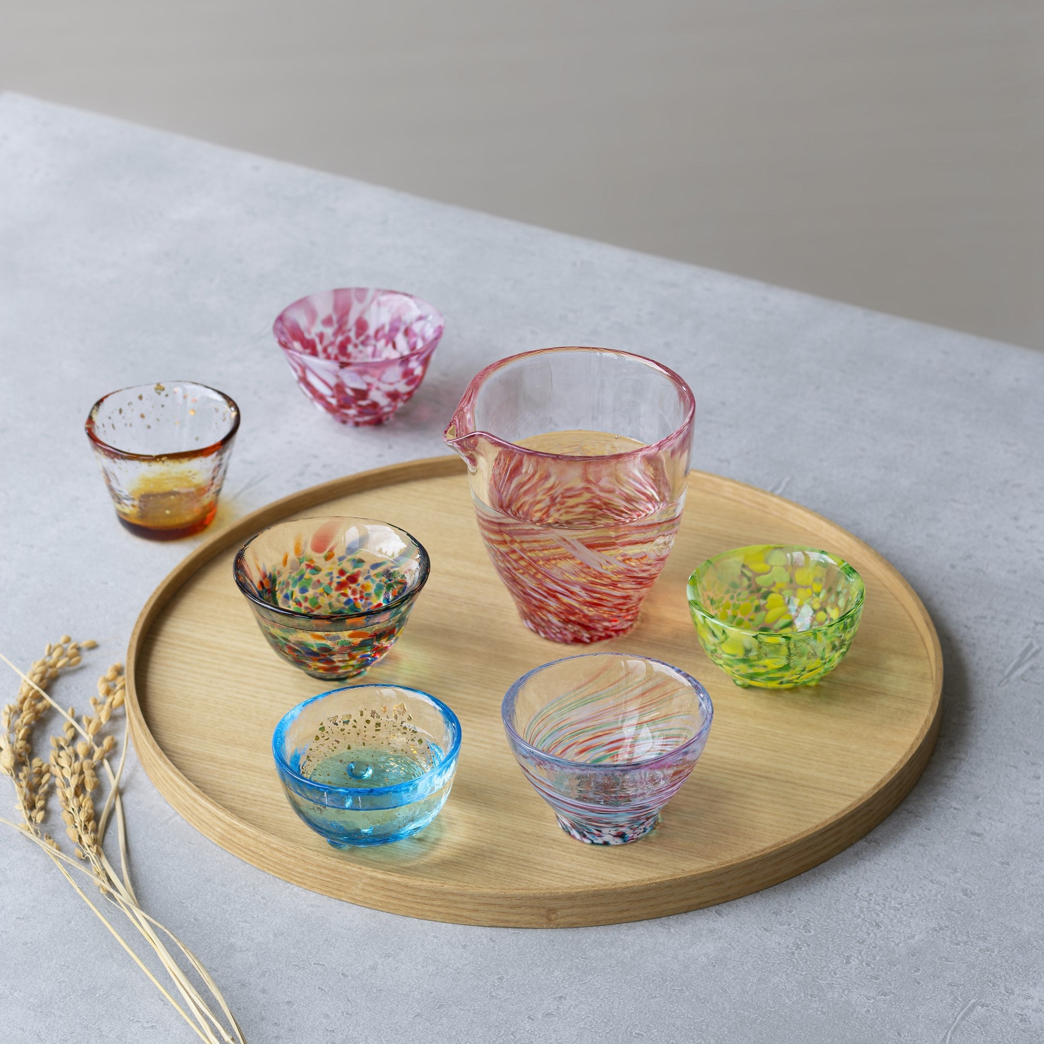 津軽びいどろ 盃コレクション 盃 桜吹雪 | 日本酒をより楽しむガラスの