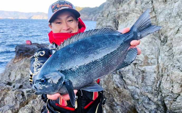 気温は低いけど心はホカホカ！」 磯フカセ釣りで40cm超え頭に良型クロ