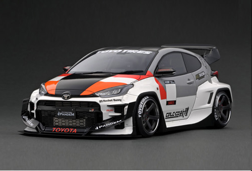 PANDEM GR YARIS (4BA) White (1/18 Scale)【IG2907:4573448899070