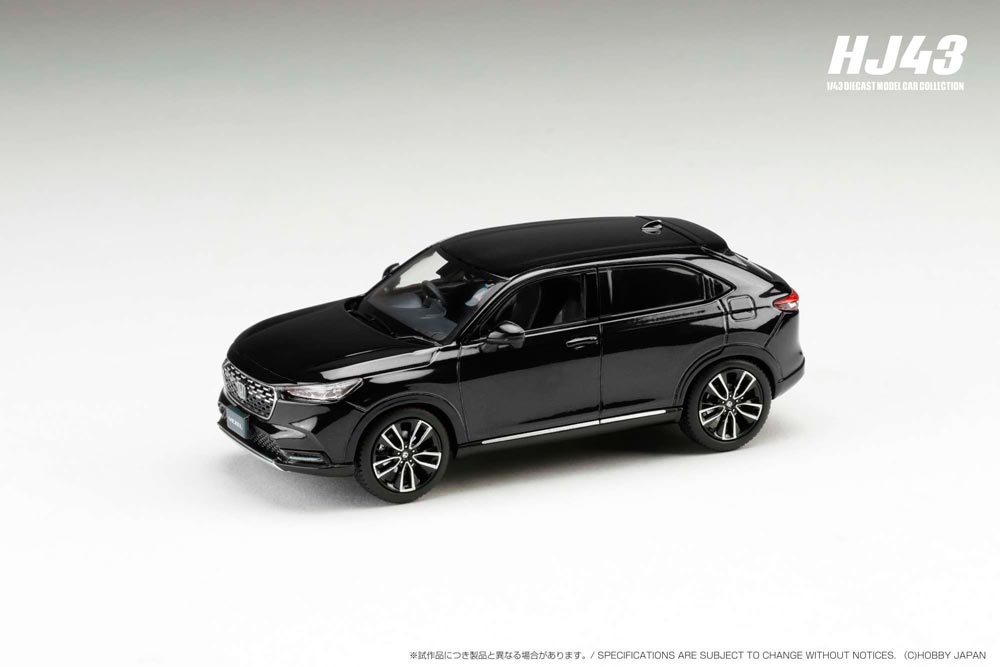 1/43 ホンダ VEZEL 純正オプション装着車クリスタルブラックパール