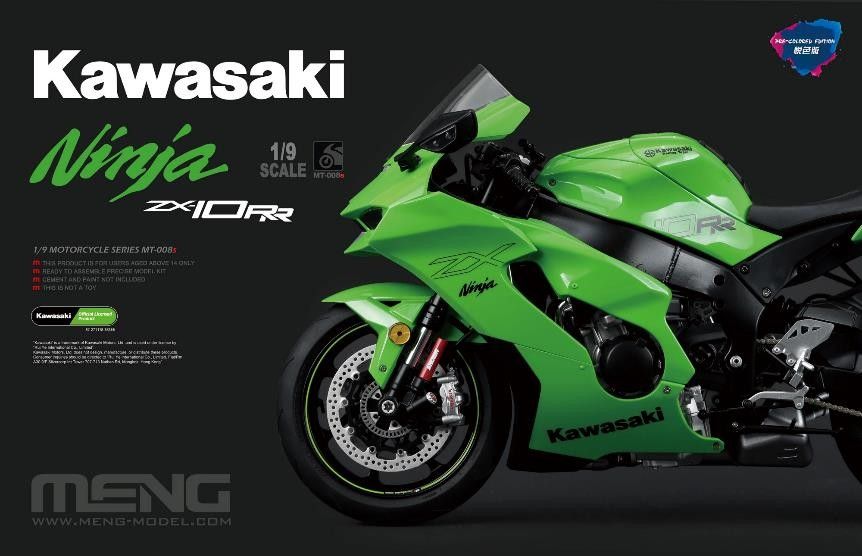 1/9 カワサキ Ninja ZX-10RR(塗装済みバージョン)【MENMT-008s
