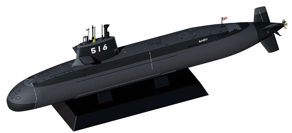 海上自衛隊 潜水艦 SS-516 らいげい【JB37:4986470022666】｜ピット
