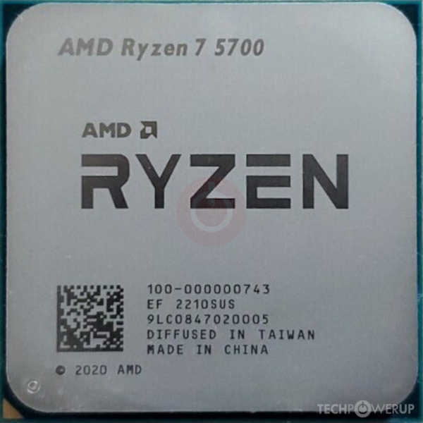 AMD Ryzen 7 5700 Specs | TechPowerUp CPU Database