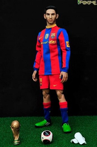 リオネル・メッシ似 1/6 フィギュアフルセット FCバルセロナ - 1/6