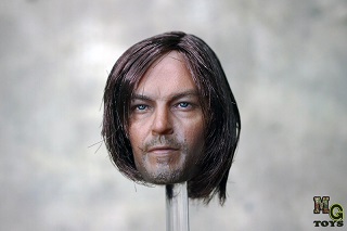 MG Toys 1/6 ノーマン・リーダス似ヘッド ダリル風 植毛タイプ *お