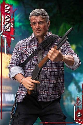 1/6 ace toyz at-009 old soldier アクションフィギュア ランボー