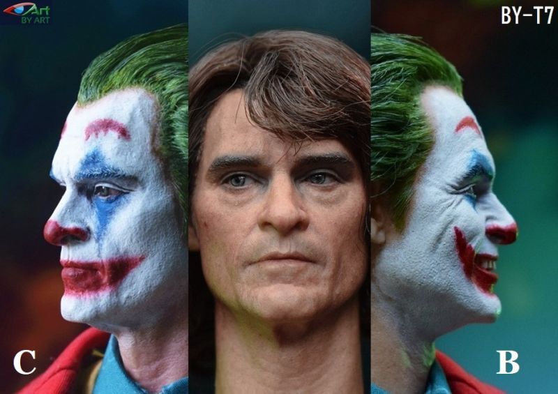 BY-ART 1/6 BY-T7 アーサー ジョーカー ヘッド 植毛 眼球可動