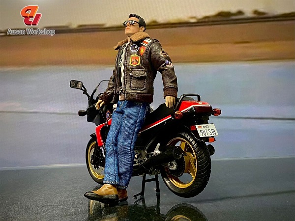 Ausan Workshop 1/12 Top Gun 1 Kawasaki NINJA アクションフィギュア