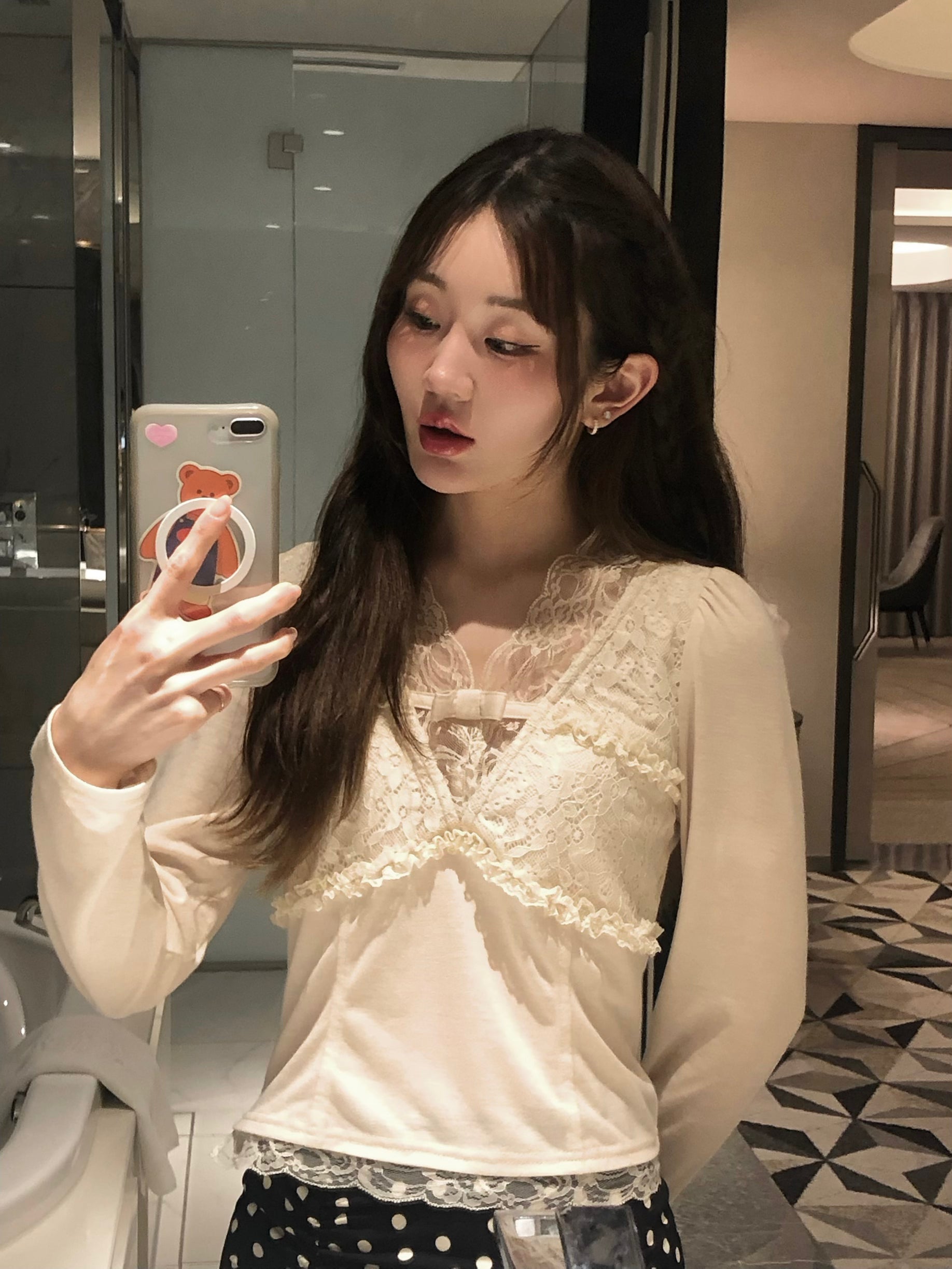 Romance Lace long sleeve tops – Treat Ürself