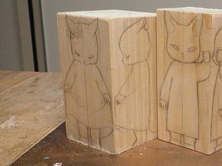 猫を作ります」 完成した木彫り作品に「いや、天才すぎる」「普通に涙