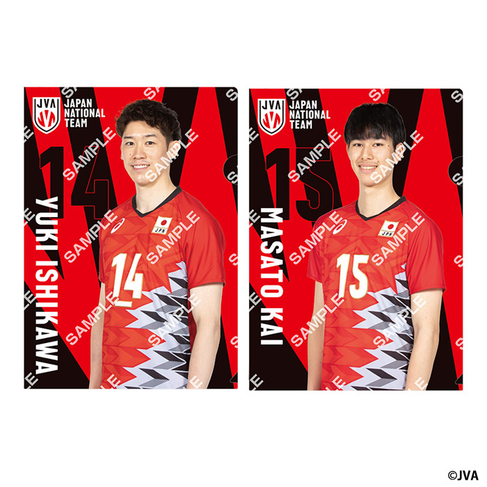 バレーボール男子日本代表 クリアファイル＆缶バッチ ガシャポン®に初