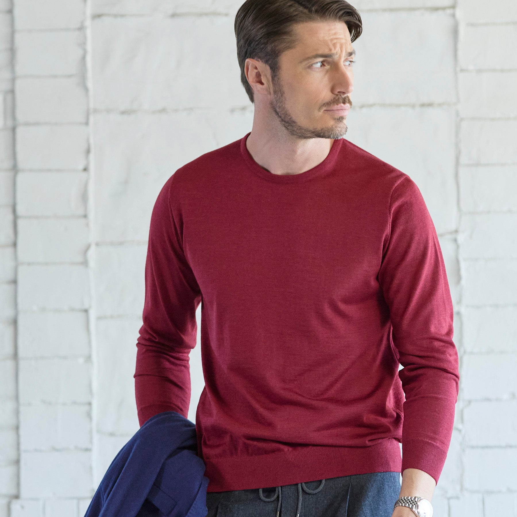 30/70 trenta settanta | ottimo：クルーネックプルオーバー（＃7414