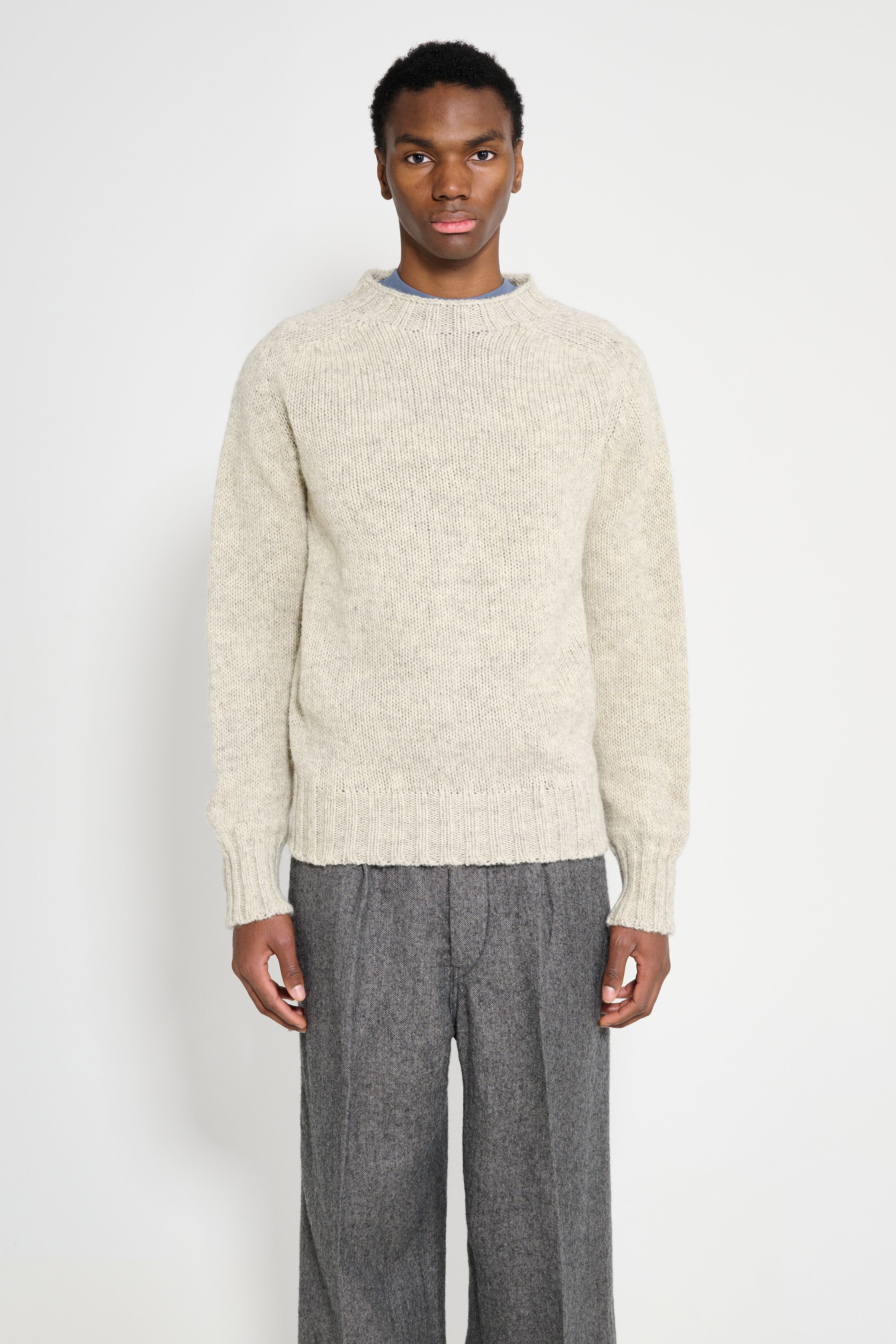 Margaret Howell MHL Chunky Seamless Crew Neck Natural – Très Bien