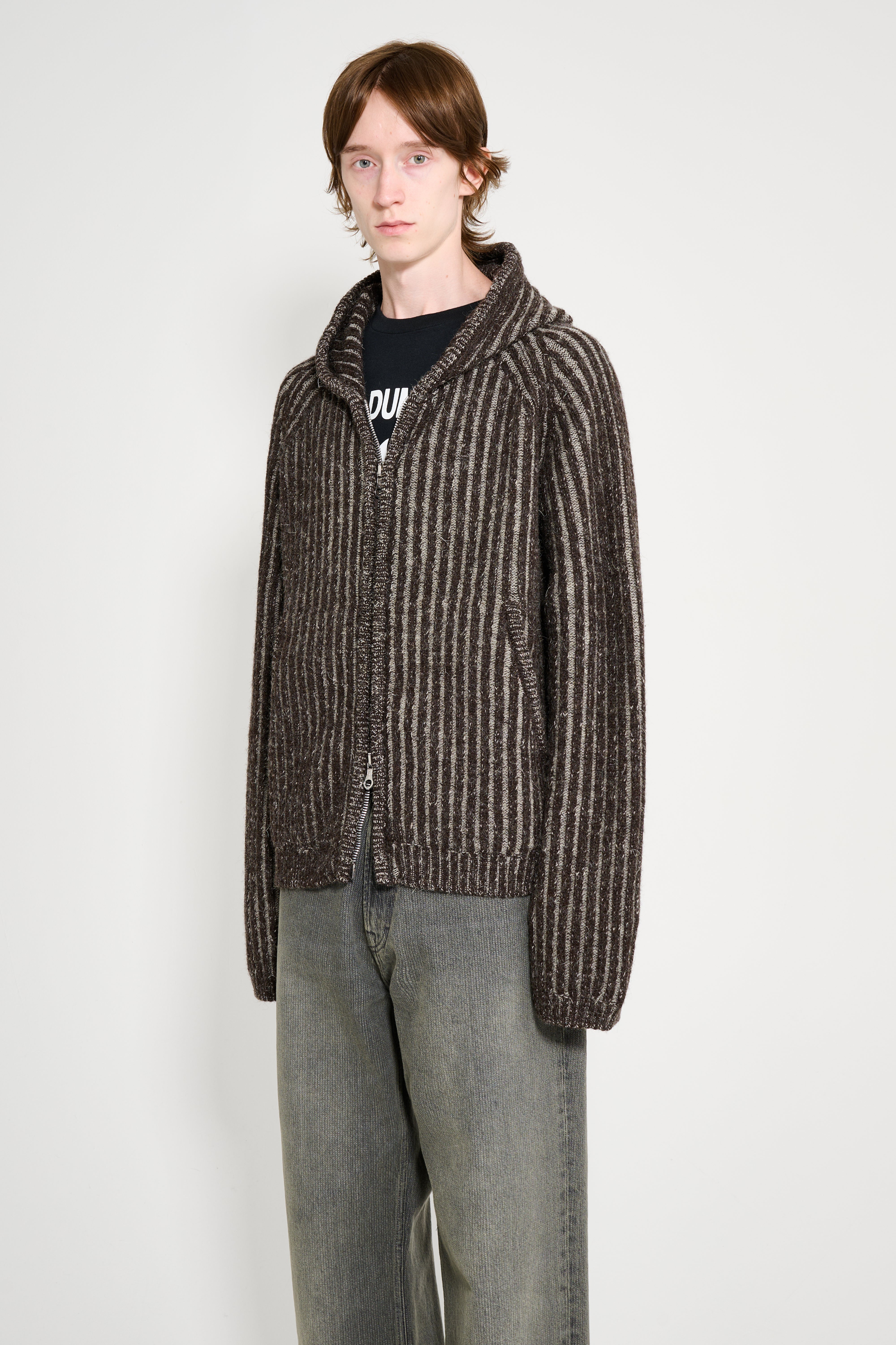 Our Legacy Level Hood Vanise Brown Stripe Isels Wool – Très Bien